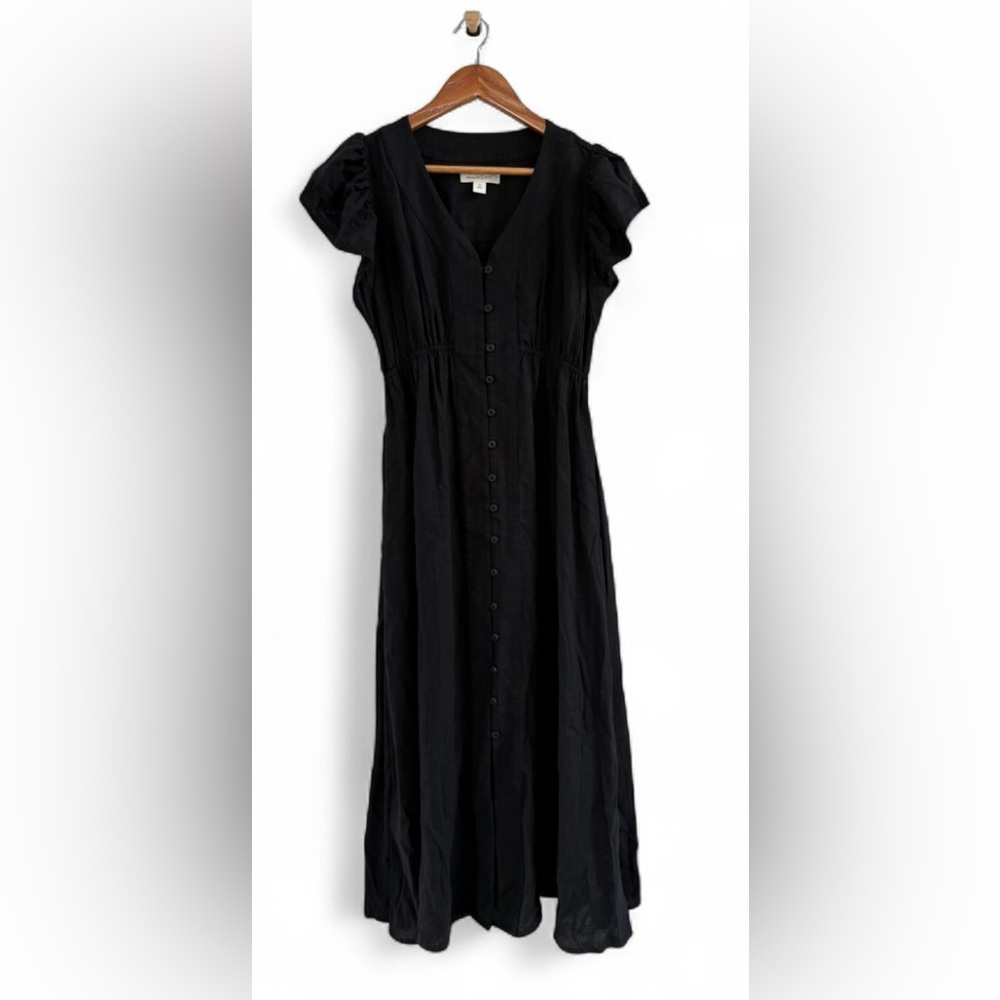Treasure & Bond Black Midi Dress - Picture 2 of 6